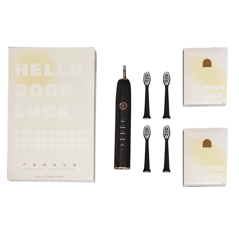 Motorized High Water Pressure 5 Modes Portable Black Teeth Dental Irrigator Cleaner Flossed Tooth Spa Automatic Toothbrush