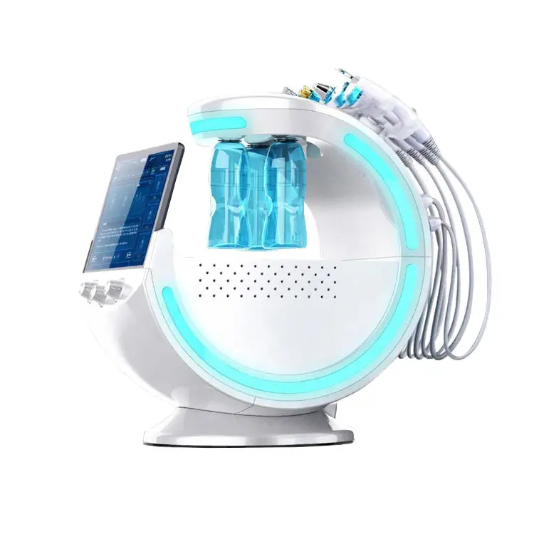 2023 6 in 1 small bubble hydro facial oxygen jet skin analyzer machine