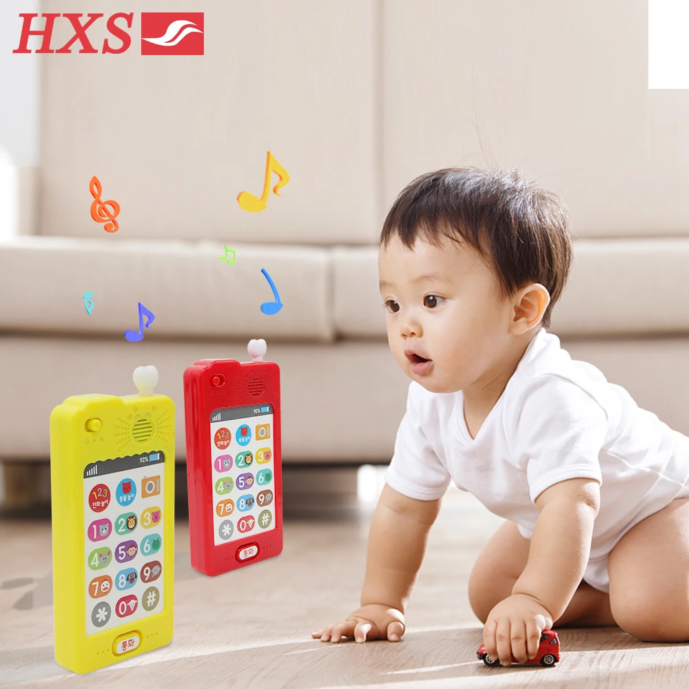 Factory Custom Baby Phone Toy Educational Learning Toy Mobile Phone Plastic Music Phone Toy With Light Flash