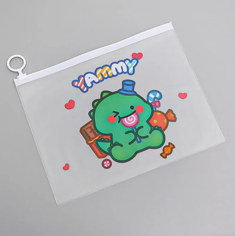 Custom Cheap Zipper Pencil Bag Transparent PVC Plastic Pen Bag School Pencil Case