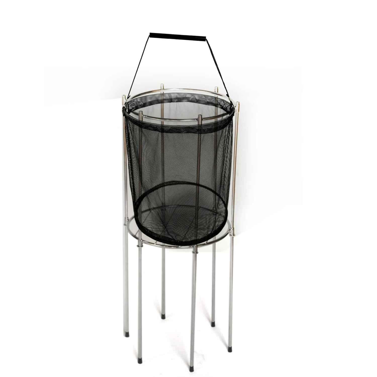 Portable mesh bag Shopping Basket Round Net Basket Storage Rack Kit