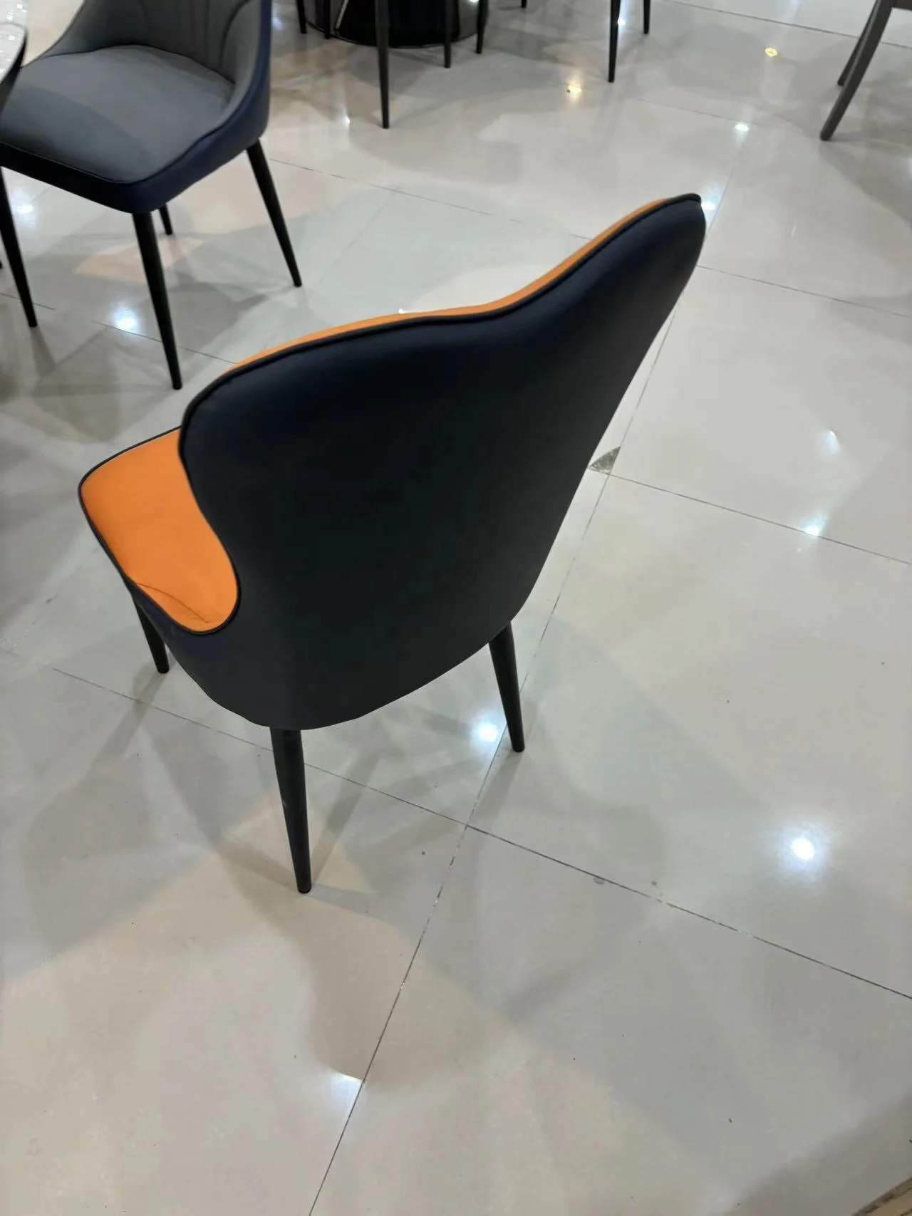 white modern leather mebel hotel banquet french cafe leather chair modern upholstered chair luxury lounge living room chairs set