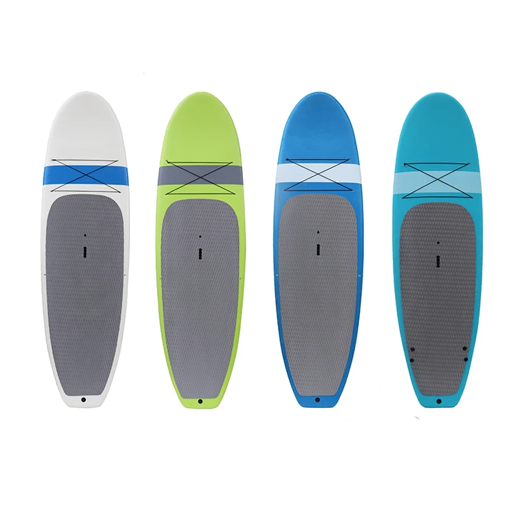 Beyoung custom cheap wholesale epoxy fishing sup plastic soft top stand up fishing sup stand up paddle board