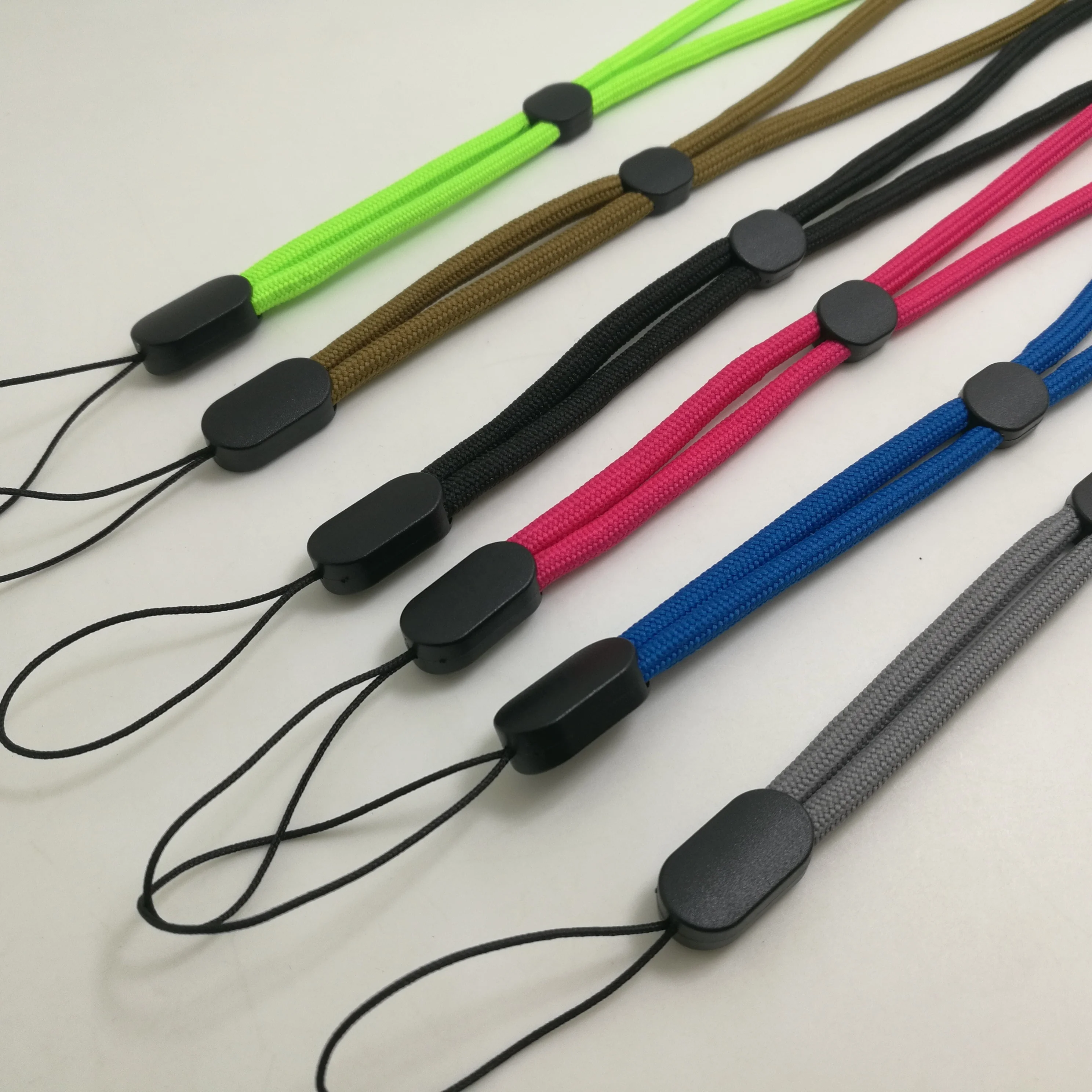 
wholesale new design adjustable wrist strap lanyard 5mm round strap 