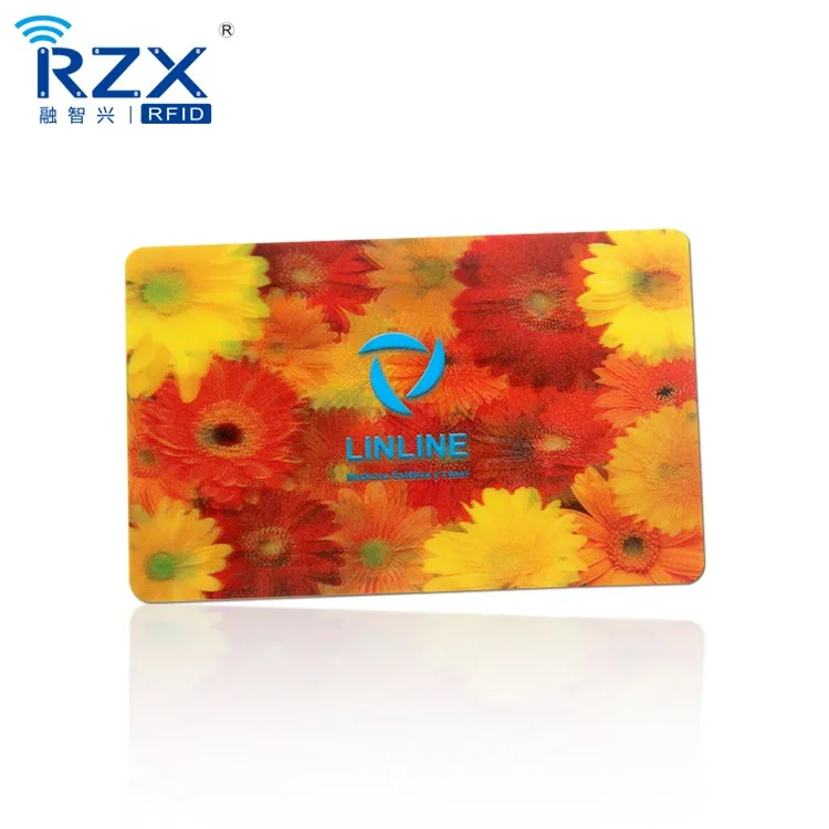 Customized 3D Plastic Card PET Business Card Flip Effect 3D Card