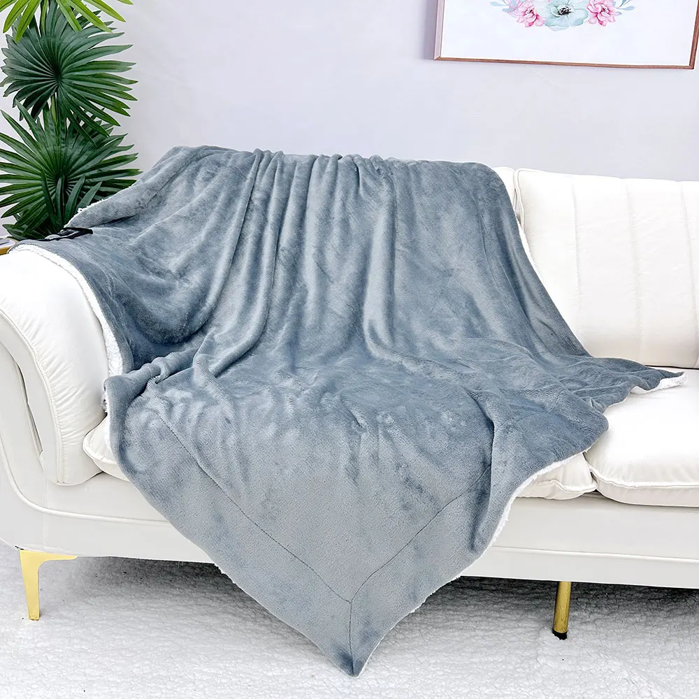 Custom Heating USB Custom Logo Printed Waterproof Electric Heated blankets Custom Hoodie Scarf Cushion Hand Warmer  Blanket