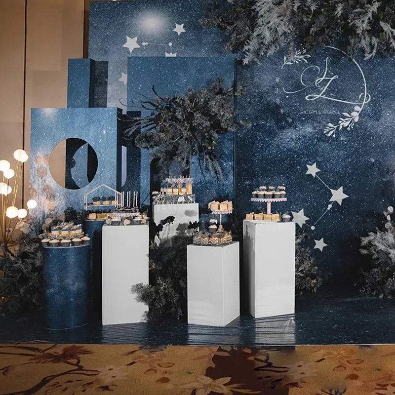 rectangle gold centerpiece stand flower decoration cake table wedding centerpiece center pieces wedding table stand for party we