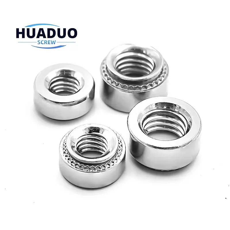 Wholesale #6-32 Round Self Clinching Nuts Pressure Riveting Nuts Fasteners 304 Stainless Steel Galvanized Self Clinching Nut