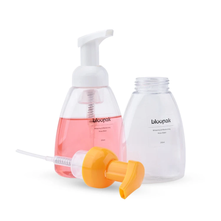 foam soap dispenser bottle pump,custom shampoo dispenser pump  foaming soap pet clear 500ml empty plastic foam pump bottle