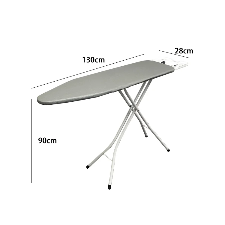 Adjustable Height Heavy Duty Ironing Board with Mesh Metal Base