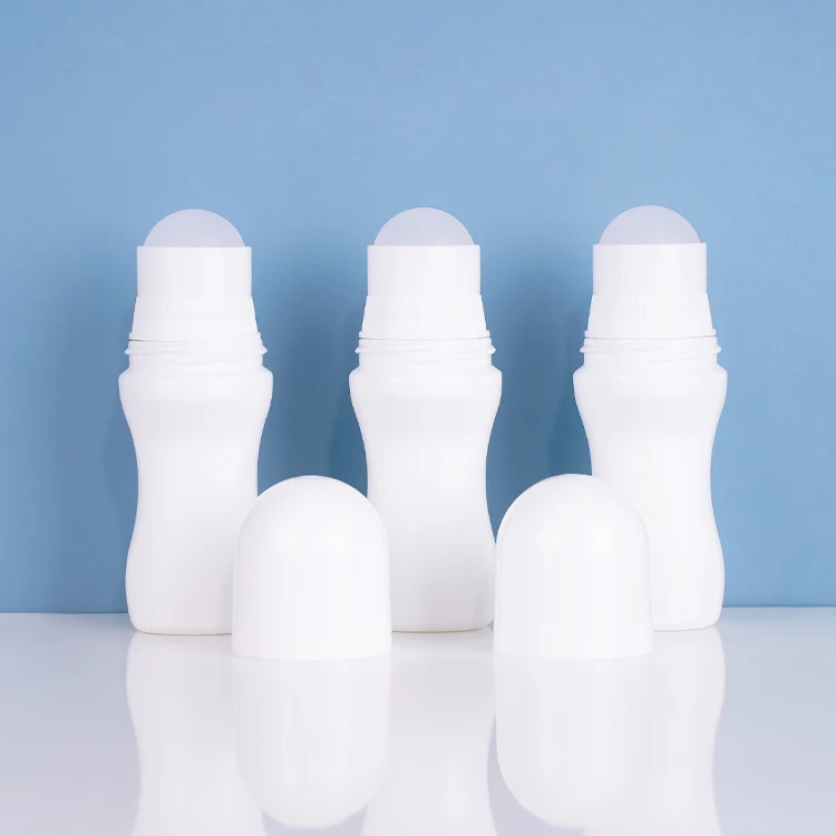Wholesale 40ml Perfume Deodorant Containers Roller Ball Cosmetic Special Design Plastic Roll On Bottle Packaging