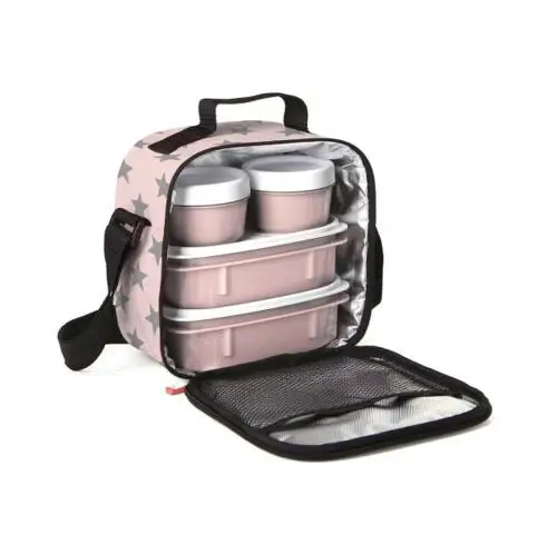 Deluxe Dual Compartment thermal lunch bags insulated lunch bags for women