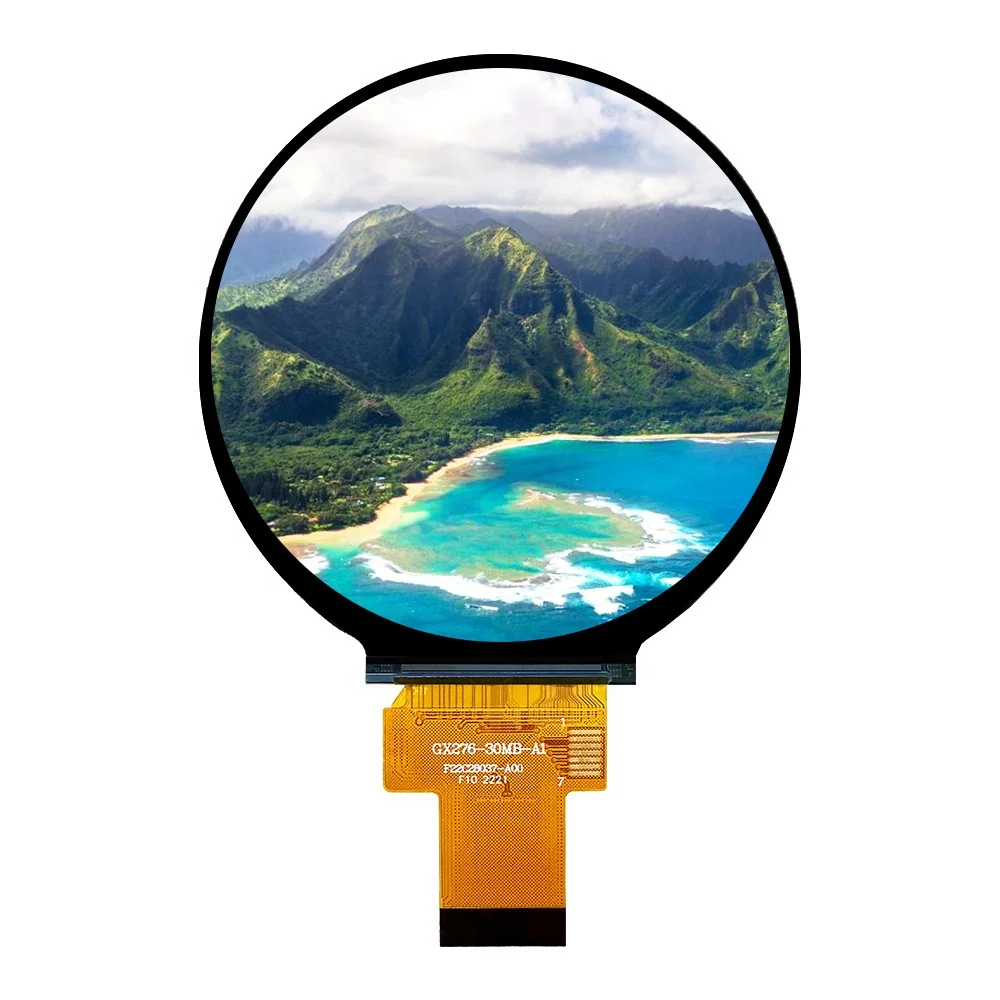 Shenzhen 2.76 Inch 480x480 Pixels Custom Round Screen TFT Lcd Module