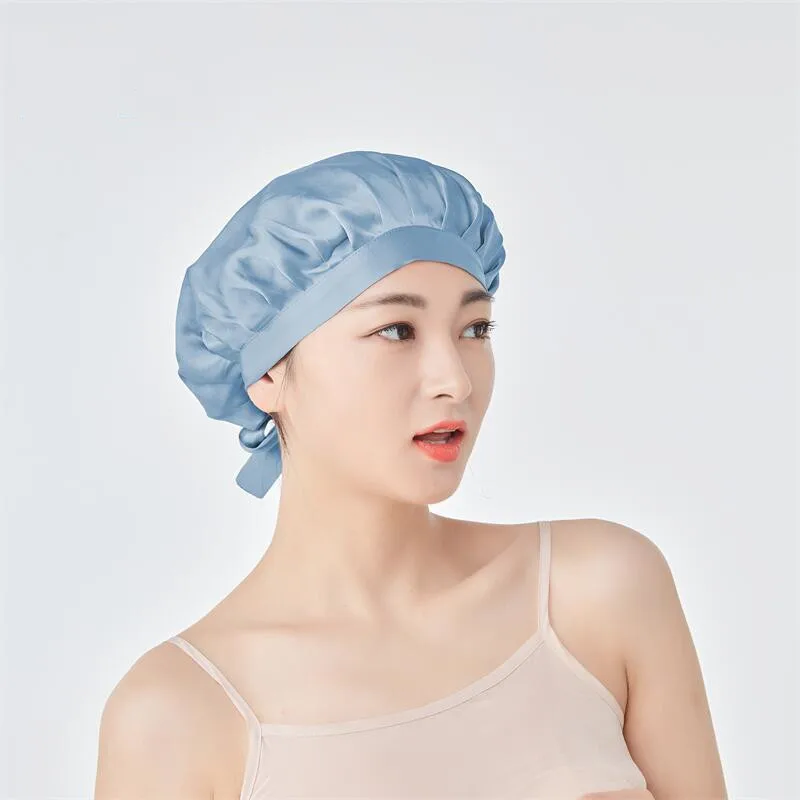 Wholesale Mulberry Silk Night Cap Silk Hair Bonnets For Women Sleep