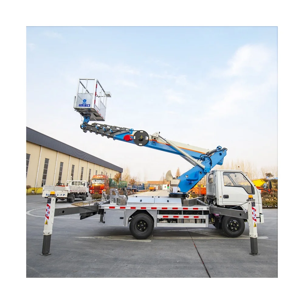 25m ISUZU Telescopic Aerial Work Platform Truck Hydraulic Aerial Cage High-altitude Working Vehicle