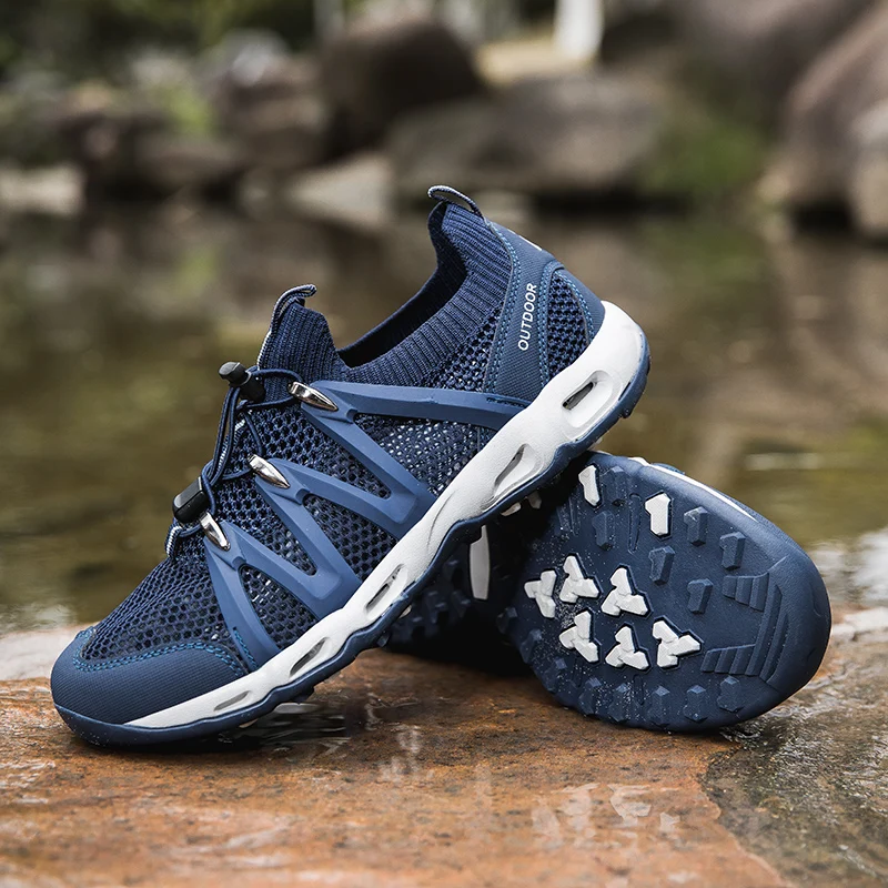 New Lightweight Couple Outdoor Trekking Hiking Shoes Anti-skid Low Top Mountain Climbing Water Sneakers