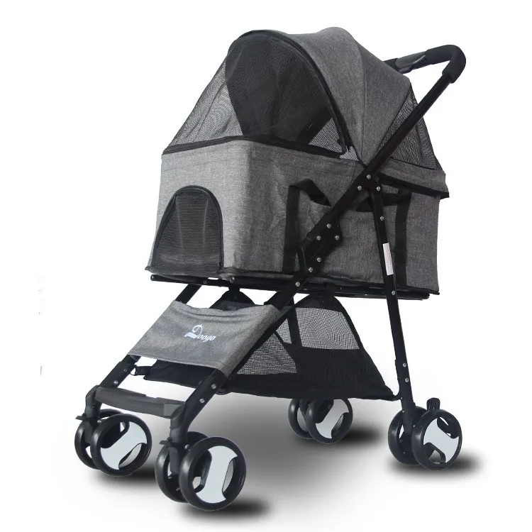 HANDOU Luxury pet stroller travel 4 wheel dog strollers small dogs pet stroller for dogs