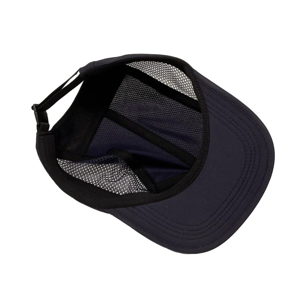 Custom Polyester Nylon 5 Panel Cap with 3m reflective printing logo Foldable Quick Dry Running Camp Hats 5 Panel For Men Women