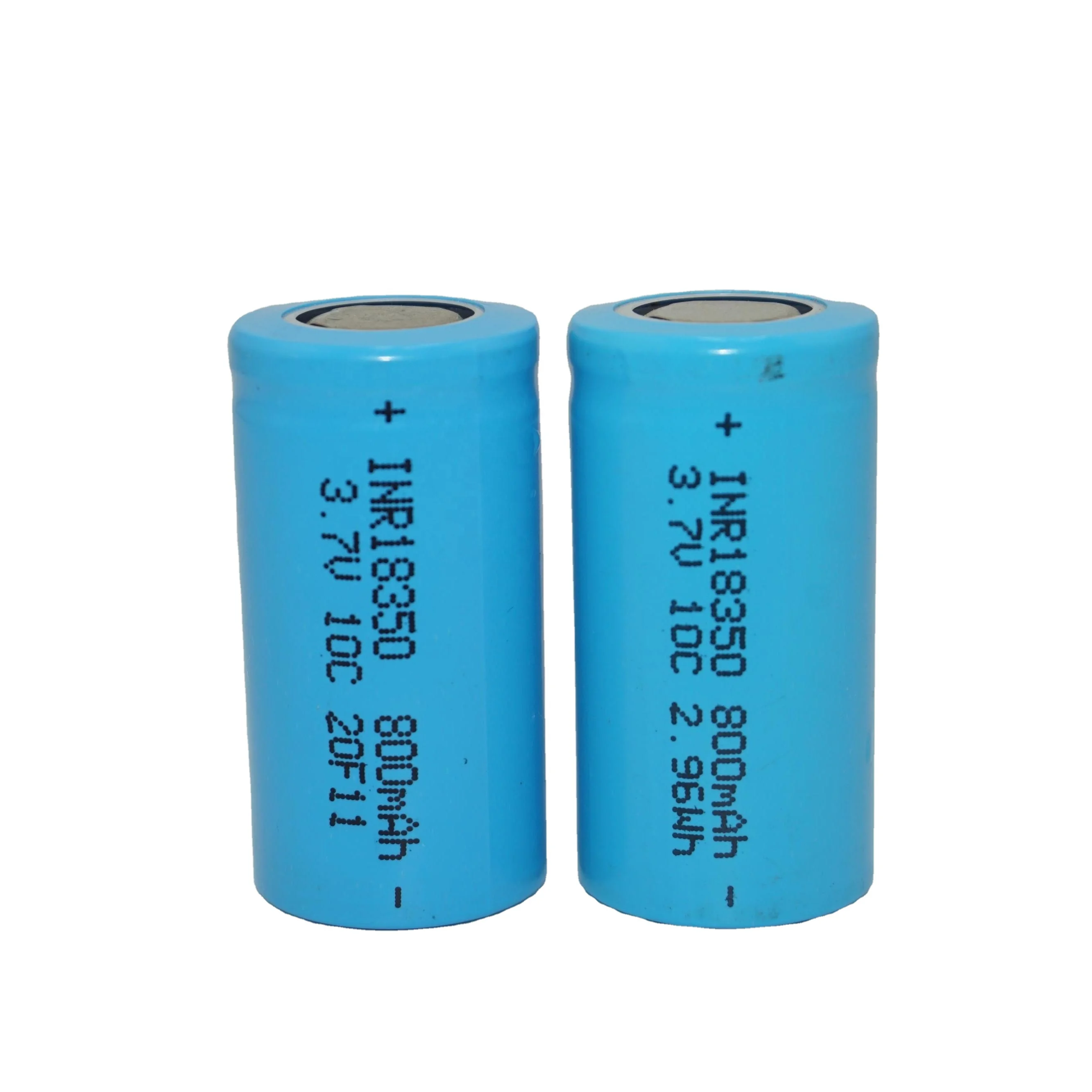 China battery factory  3.7v INR18350 800mah 10C rechargeable lithium ion battery for electronics product