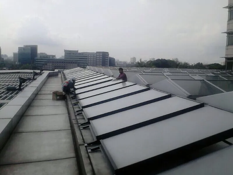 Meisheng 2024 new arrival solar energy collector premium for bathroom flat plate solar water heater