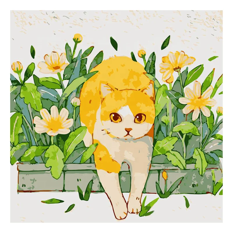 Модная картина 30x30 diy цифровая картина маслом по номерам наборы на холсте с рамкой