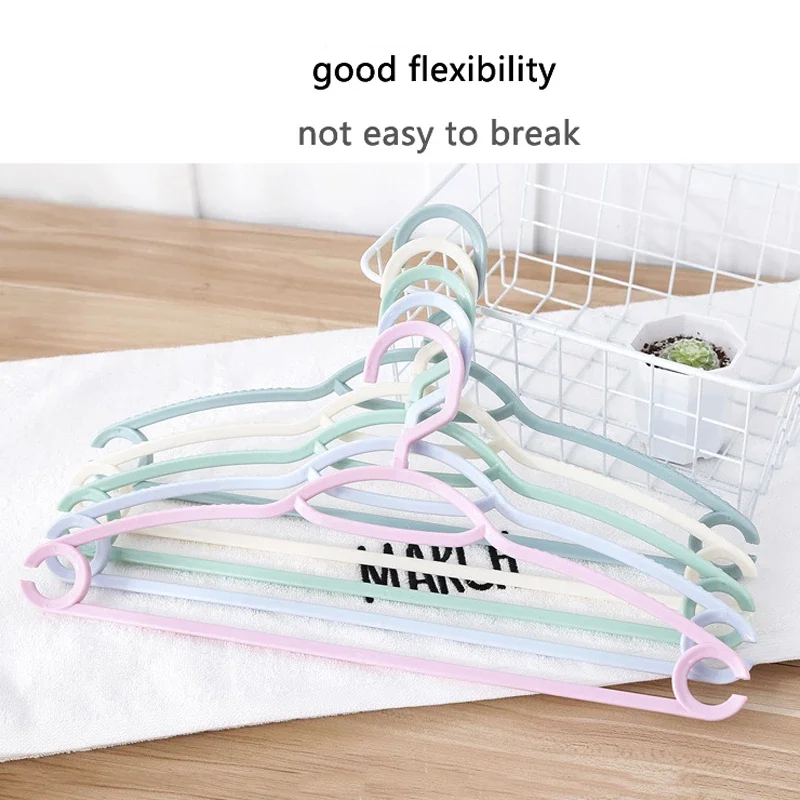 10pcs Multifunctional Adult Plastic Hanger Home Anti-Slip Hanger Support Wholesale
