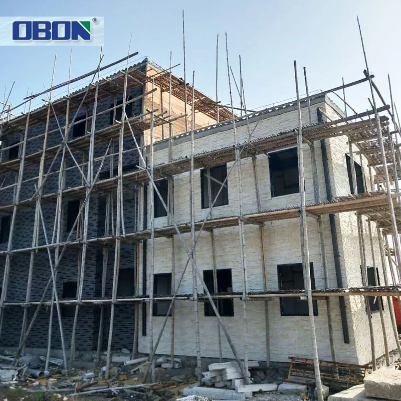 OBON Fast and Easy Constructional Prefabricated 3 Story House in Philippines Steel Structure Villas Hotel Sandwich Panel 3 Years