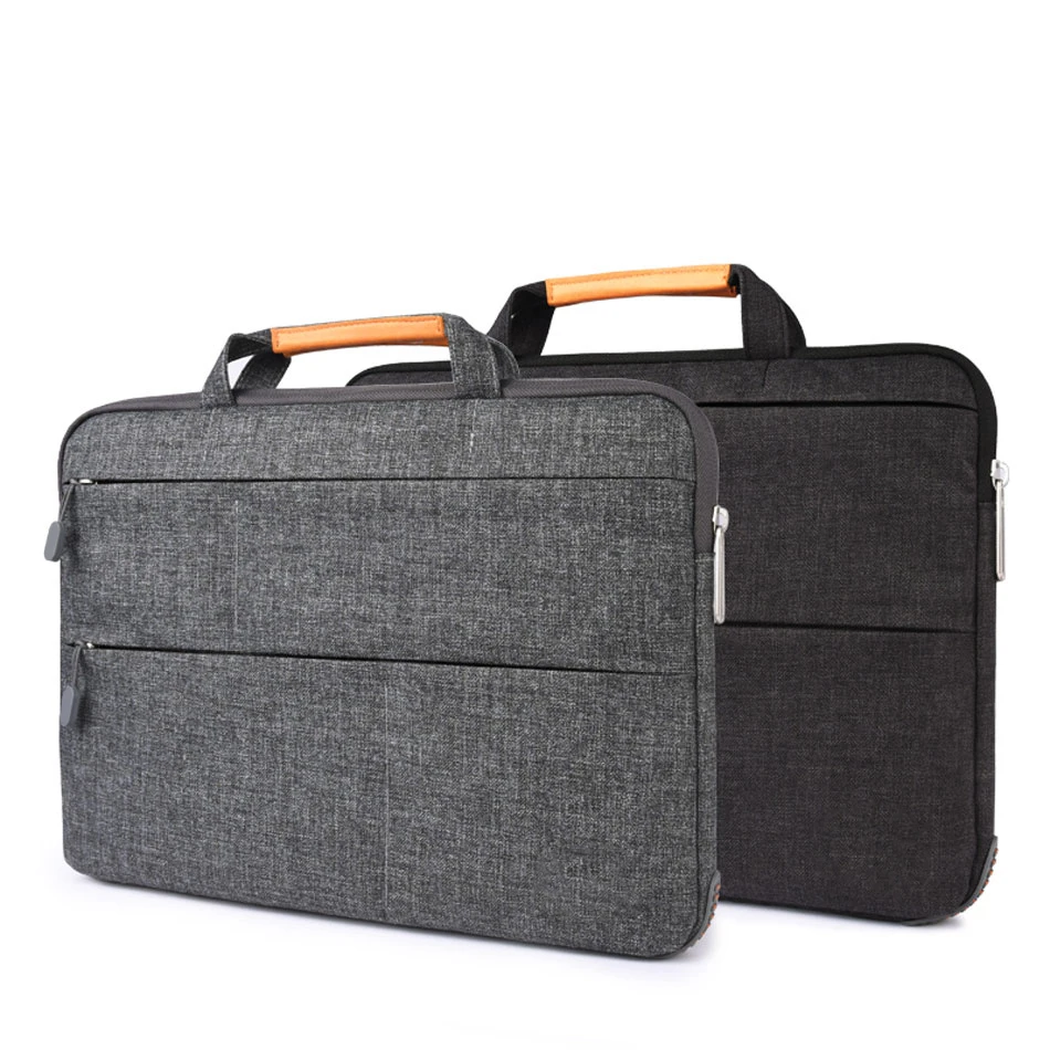 Nylon Briefcase Waterproof Tablet Handbag Laptop Sleeve Case for Macbook 13.3 15.4 inch with Stand