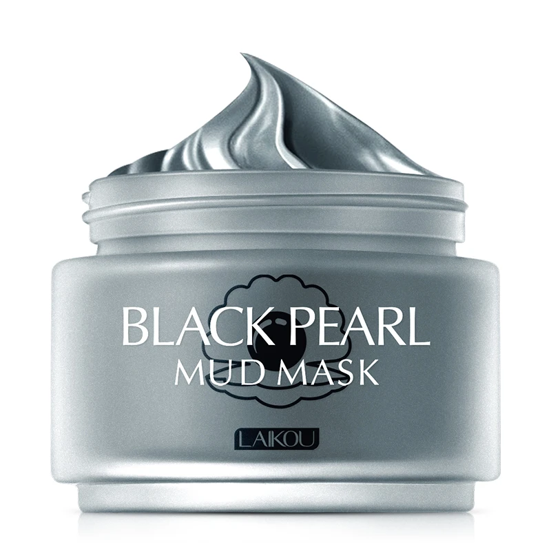 In Stock Blackhead Deep Cleansing Purifying Moisturizing Peel Acne Pimples Remover Black Clay Mud Face Mask
