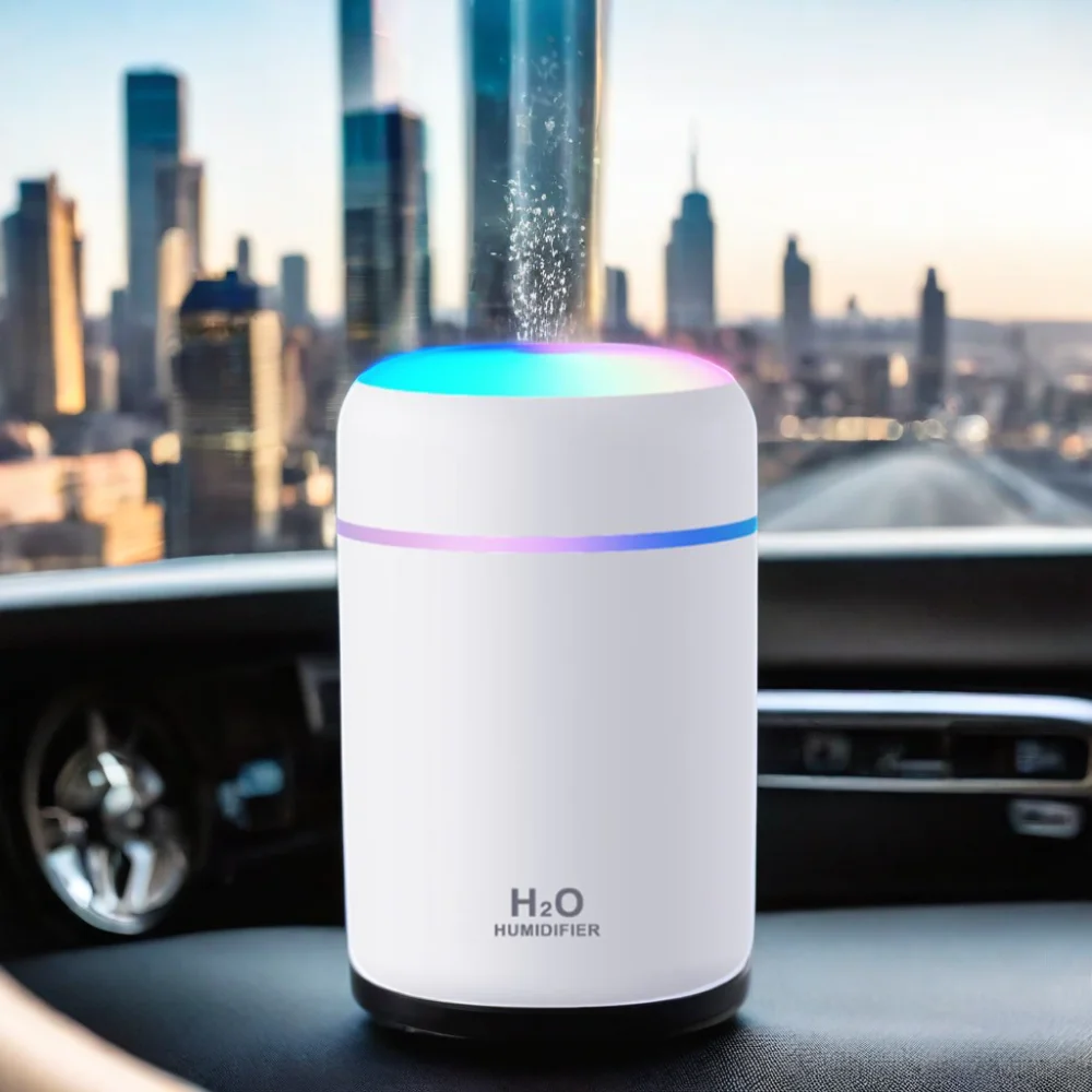 Portable Electronic Running Horse Lamp Humidifier Mini Home Office Car Desktop Mute Device for Humidification