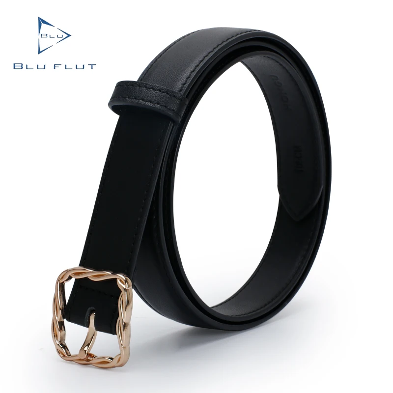 Blu Flut ladies waist belts genuine leather women ladies belts buckle leather women custom casual pin buckle belts