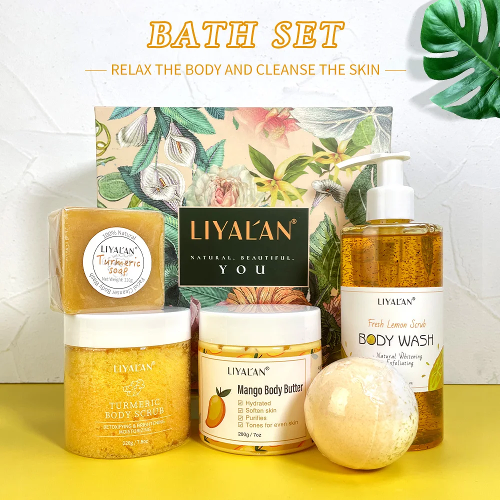 OEM/ODM Organic Luxury Cleaning Bath Shower Spa Gift Set Relaxing Exfoliating Mothers Day Gifts Body And Bath Set