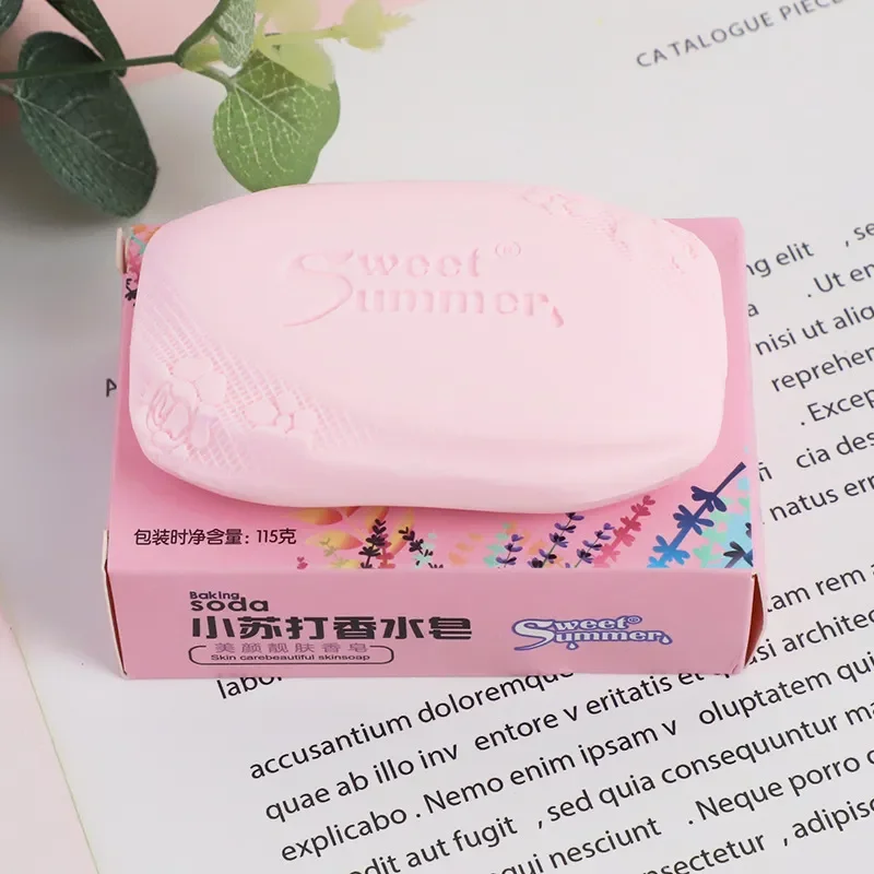 Private brand Baking soda Sea Salt Body Wash Cleansing Moisturizing whitening soap Face wash soap