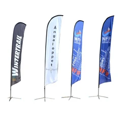 Polyester Flying Banners Teardrop Beach Flag Feather Flag