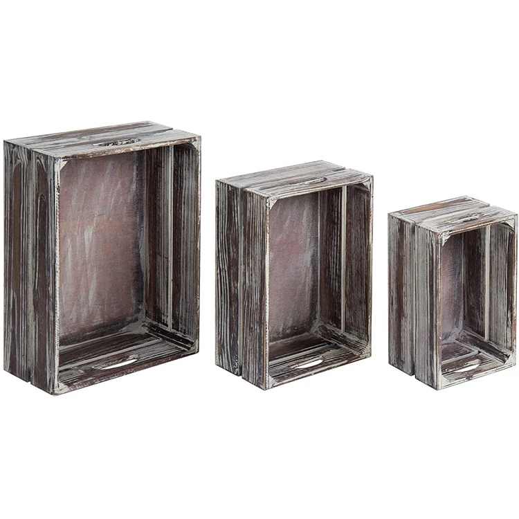 
Wooden craft storage box box basket for home decoration wooden storage box rectangular basket 