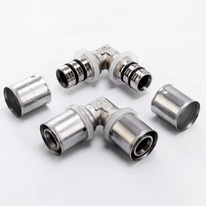 Латунный Компрессионный фитинг WRAS 20 мм, медный пресс для многослойной трубы