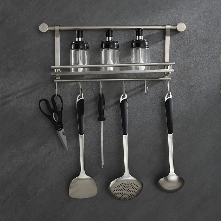 High quality towel rack kitchen accessories steel wall ss with factory price
