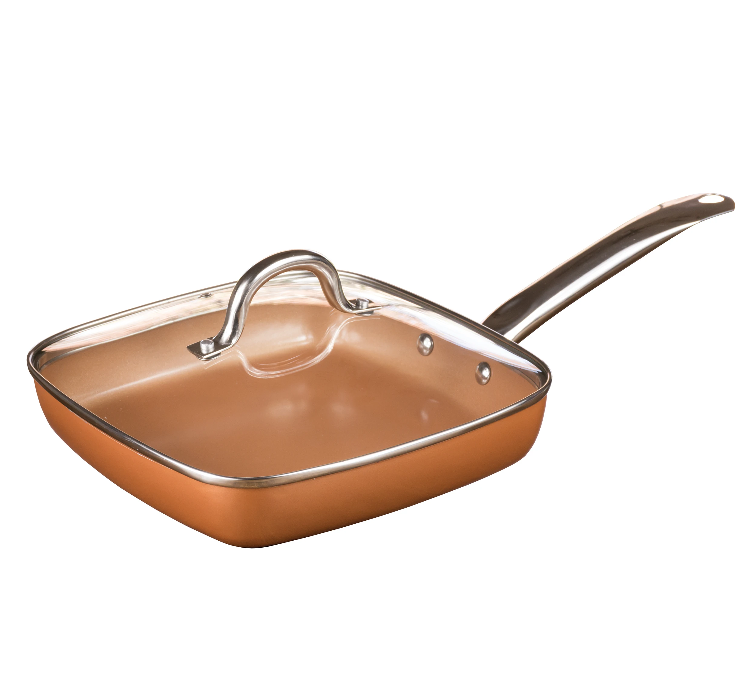 High Quality  Aluminum Cookware  square shaped 24 cm fry pan