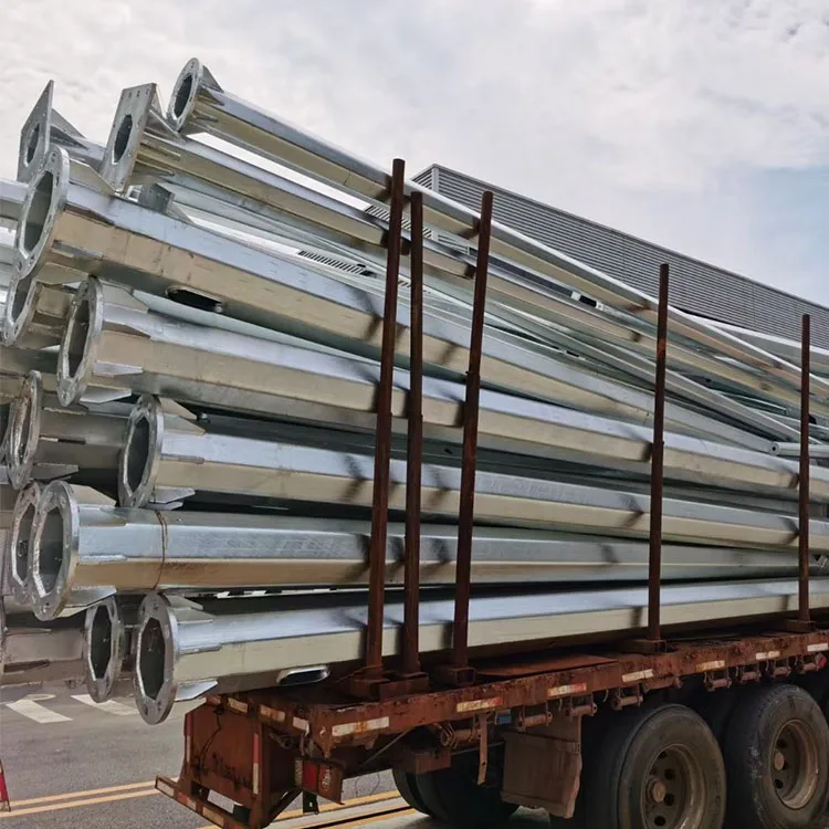 High mast light pole stadium led flood light 15m-40m stadium parking lot Airport Harbor Square High Mast Lighting pole