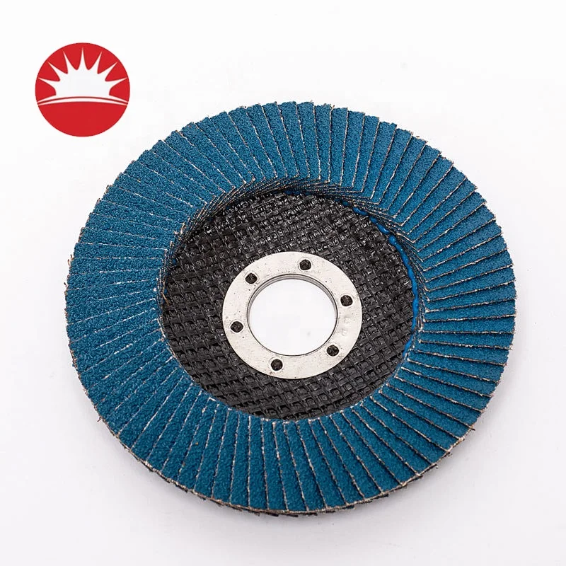 4 1/2 60grit T29 Flexible Rust And Paint Removal Surface Polishing Zirconia Flap Disc With Metal Backing