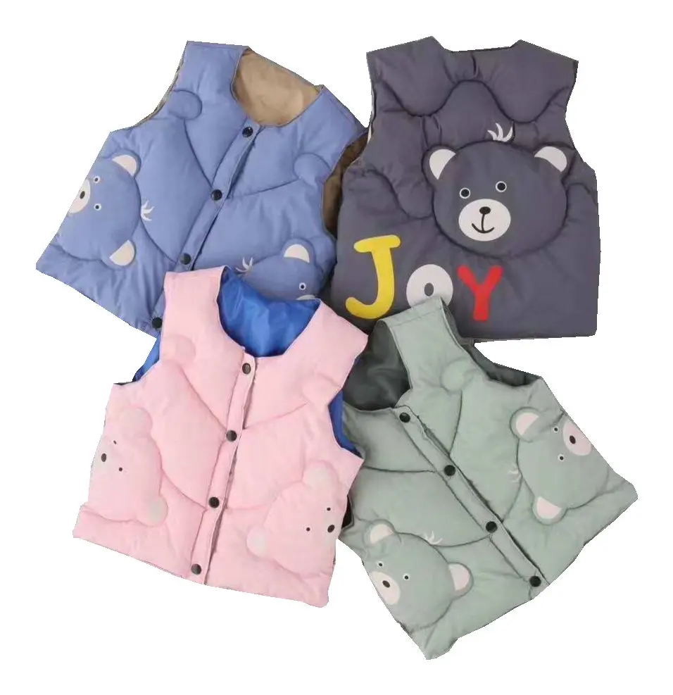 
Kids Vest For Boys and Girls Sleeveless Winter Girl Warm Children Down Vests Clothes For2-6 Years 