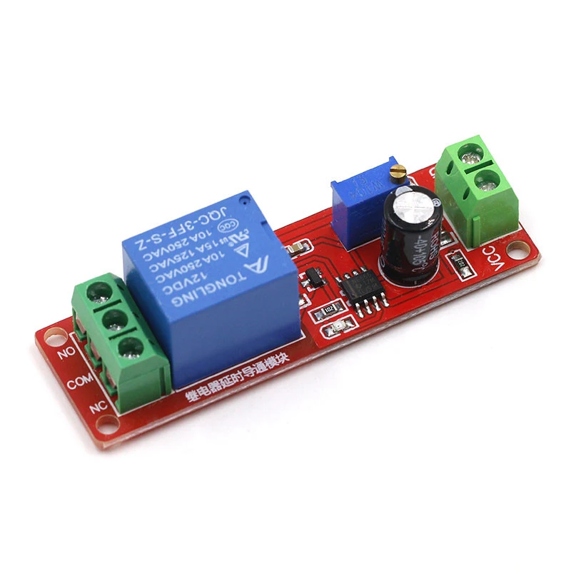 DC 12V Timer Delay Relay Shield Module 0~10S Car Oscillator Timer Switch Adjustable Controller Module NE555 power supply module