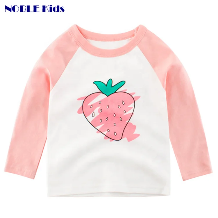 
latest design baby boy tshirt long sleeve printing custom 100% cotton children t shirt 