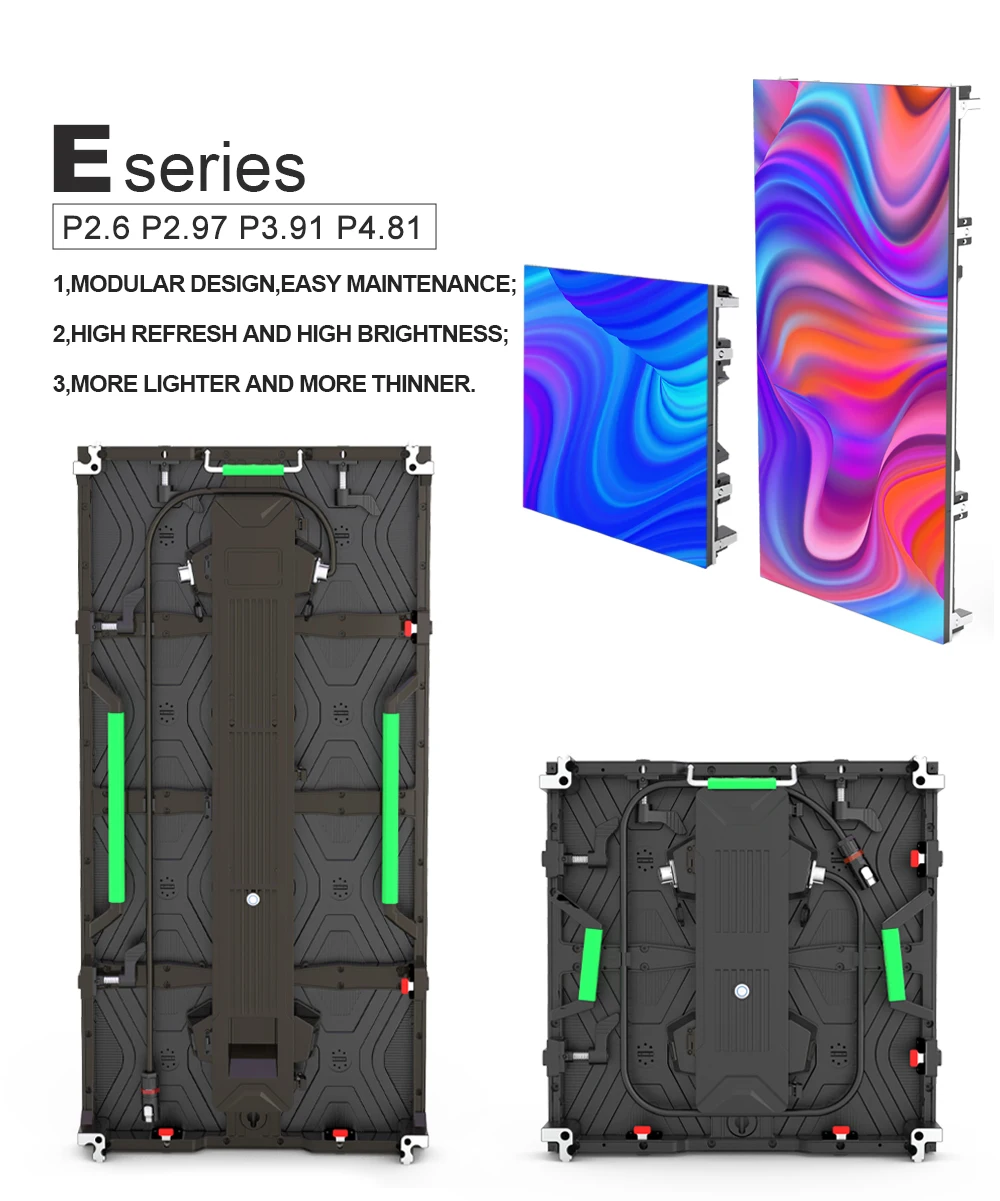 3D Stage Curved Led Background With Video Processor P3.91/P4.81 Led Display Screen 500x500mm Never Black Turnkey Led Video Wall