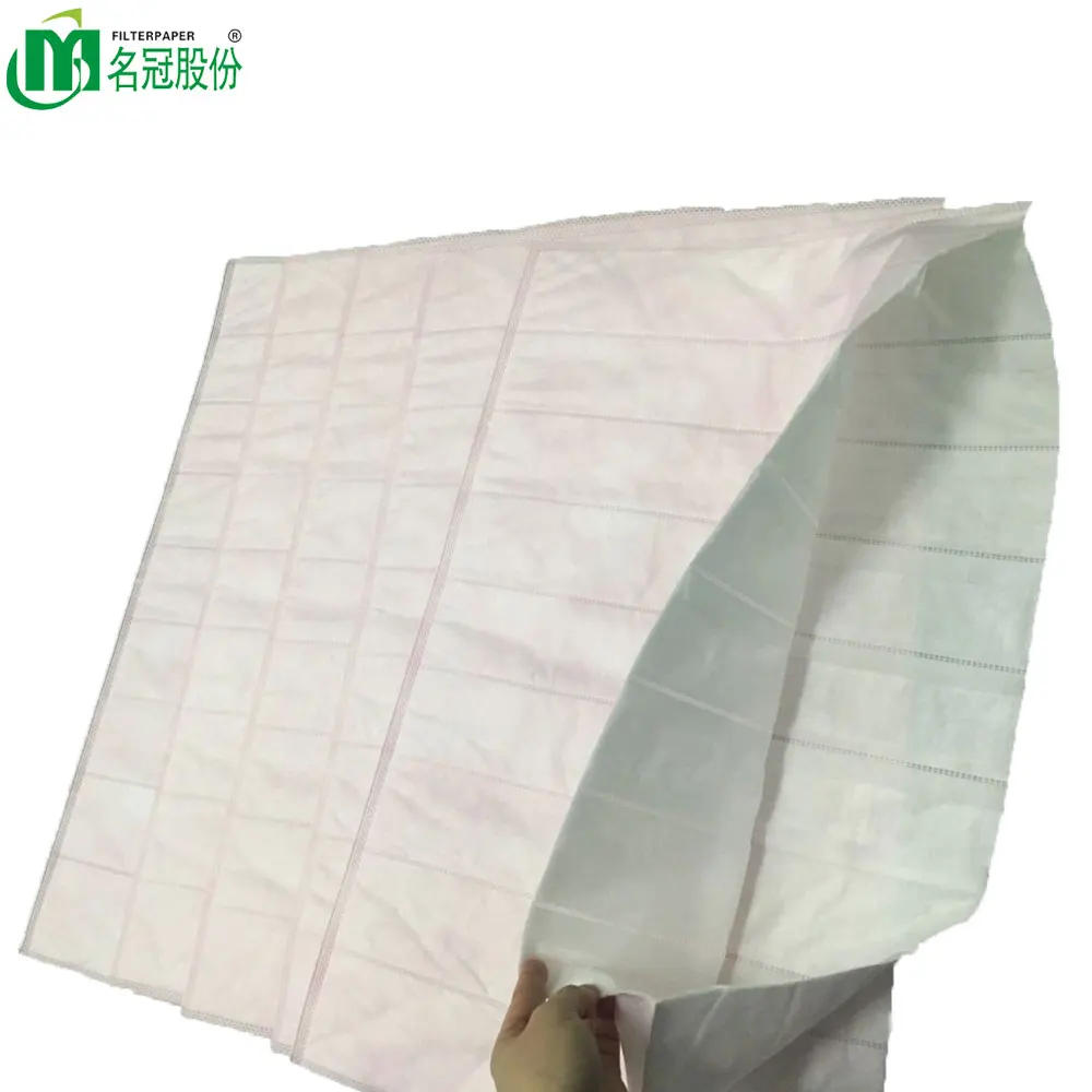 Inner 6-8 pockets Bag Ultrasonic-bonding  Medium Efficiency Bag Filter Media