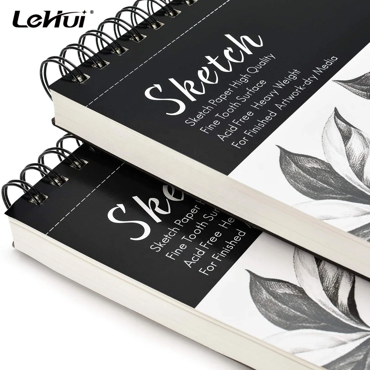 Lehui Hot Sale 9 X 12 inches 100 Sheets Art Drawing Pad Sketch Book Notebook