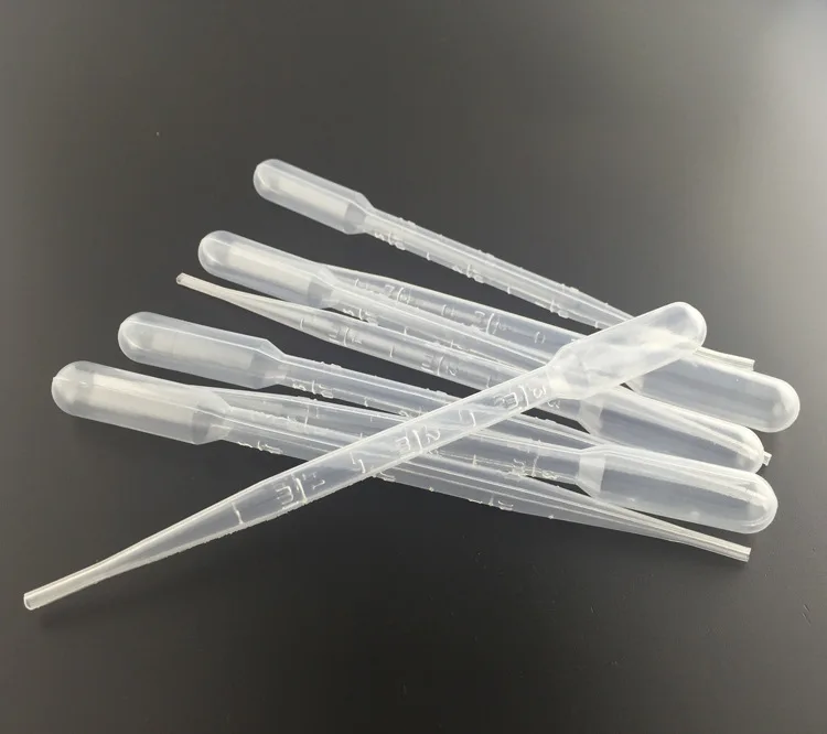3ml plastic empty soft tube lip gloss liquid filling dropper pipette