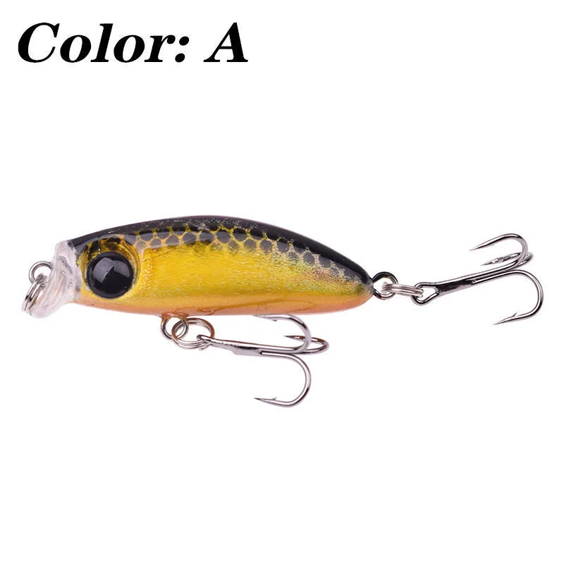 Factory wholesale Mini 8 colors 42mm 3g Fishing Bait With Fishing Hook lure