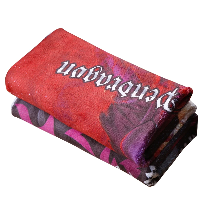 Wholesale anime bath towel soft custom printing towel 35x70cm