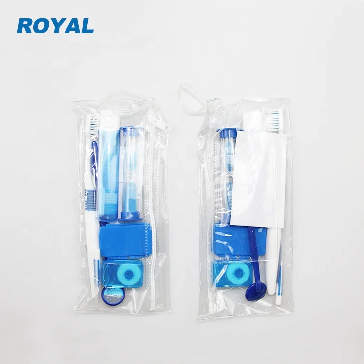 8 pcs/bag Net Bag Portable Orthodontic Toothbrush Kit Braces Travel Oral Care Kit Dental Orthodontic Care Kit